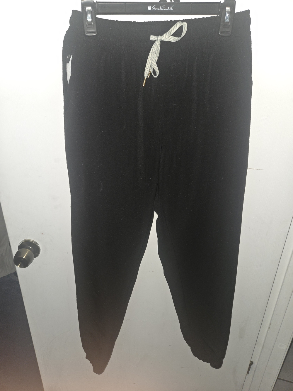 Discovery Black Men's Jogger Pants with Contrast Drawstring
